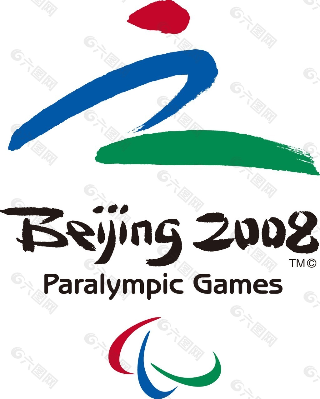 印花矢量图 运动 2008 北京奥运 标志 免费素材