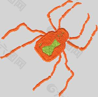 绣花 动物 蜘蛛 织网 免费素材
