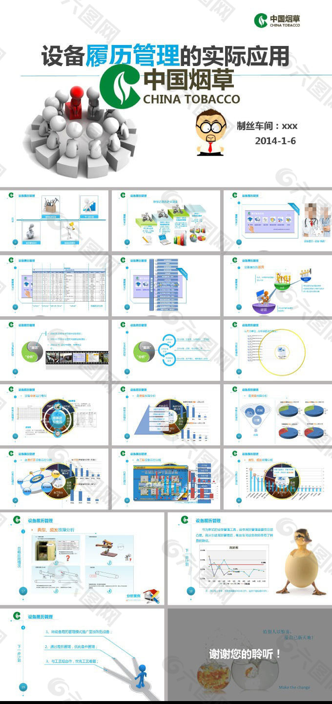 中国烟草PPT模板