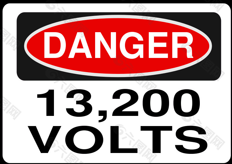 危险- 13200伏特（ALT 2）