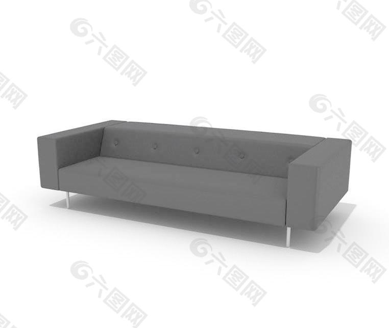 Sofa休闲黑色沙发036