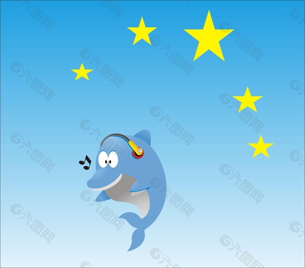 星星海豚图