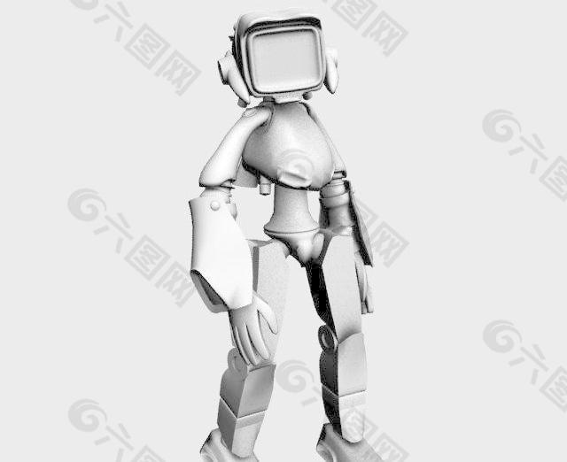 Tv-Kun Model 电视机器人