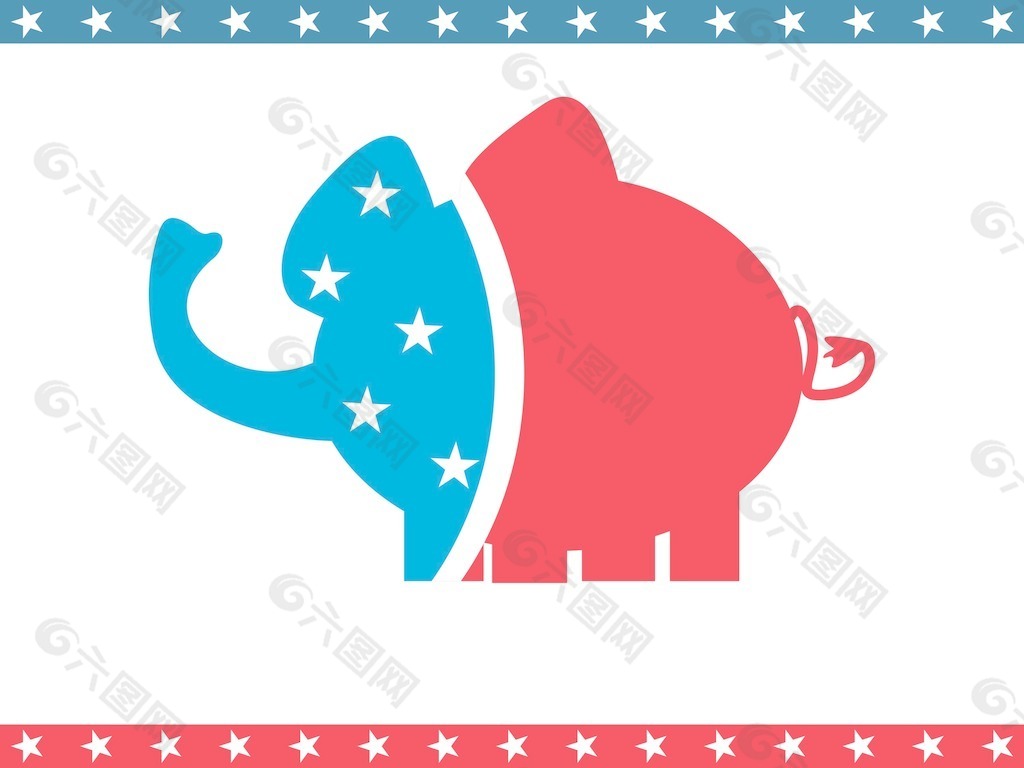 美国的背景与大象