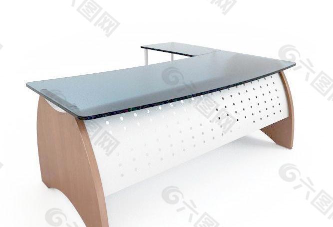 Conference table 玻璃台面办公桌039