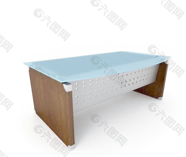 Conference table 天蓝玻璃台面办公桌038