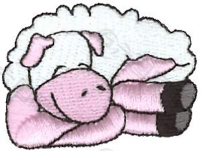 绣花 动物 绵羊 绵羊 色彩 免费素材