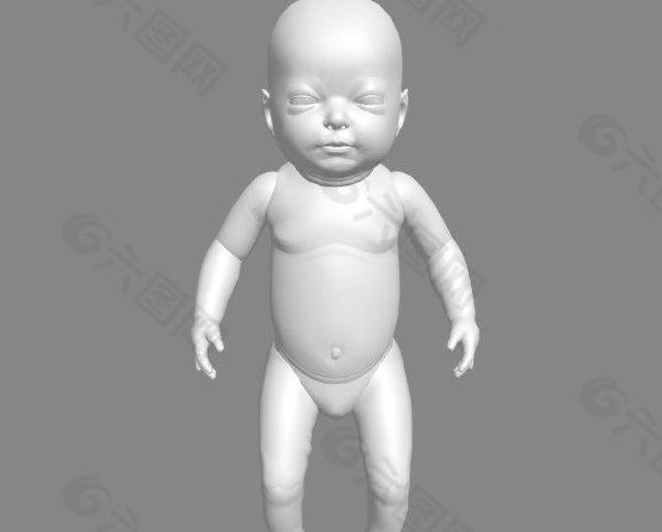 婴儿3D模型