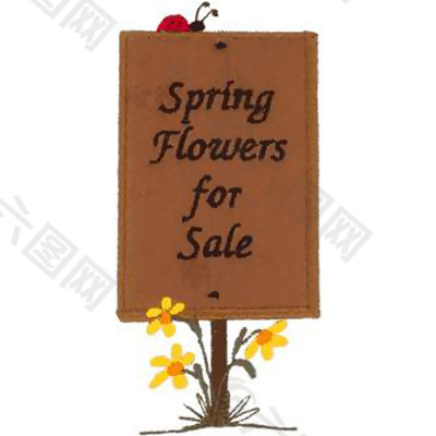 绣花 英文spring flowers for sale 免费素材