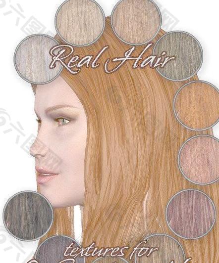 Real Hair Textures for La Sombra Hair头发（ps_tx780b）