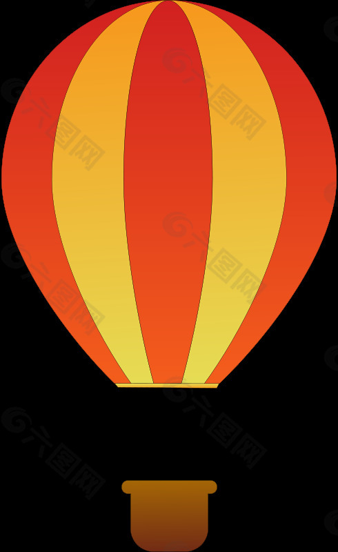 垂直条纹的热气球2