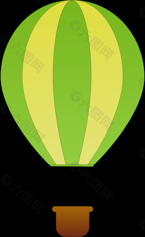 垂直条纹的热气球1