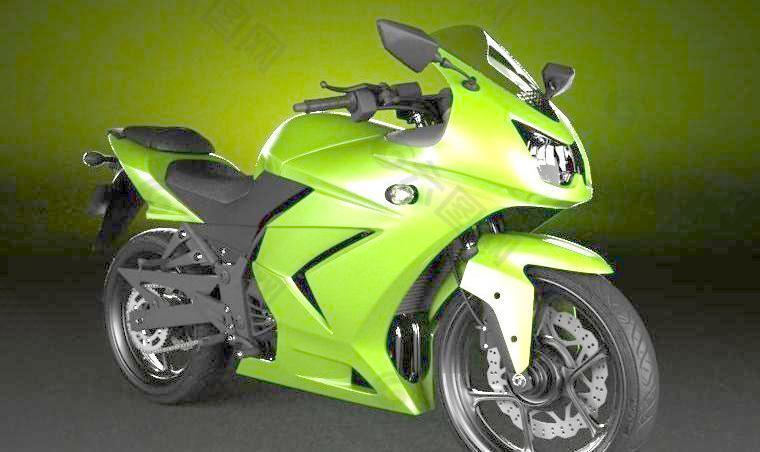 超高精细模型 SportBike 摩托车