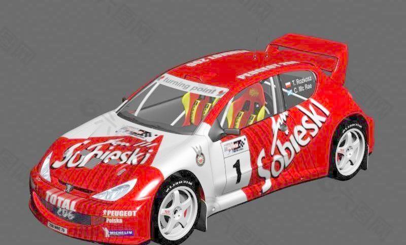 标致Peugeot 206 WRC 赛车