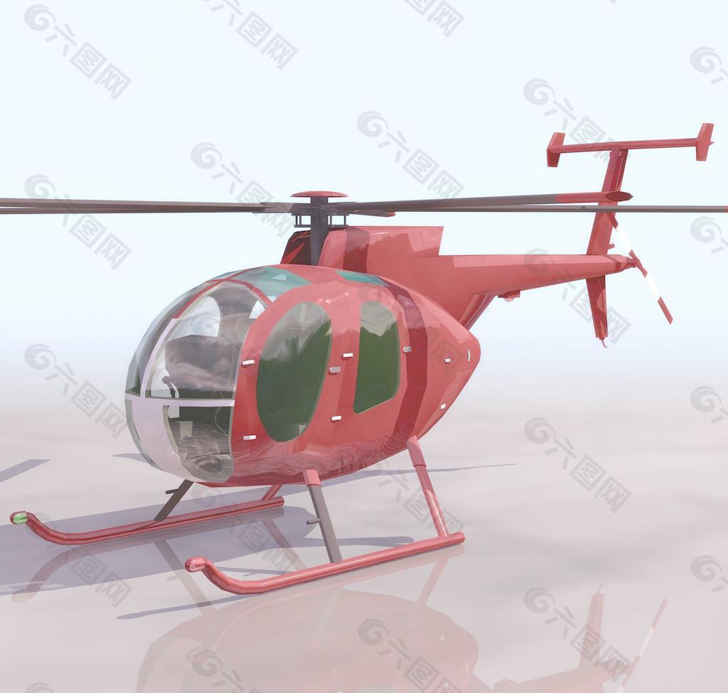 500D 直升机模型01