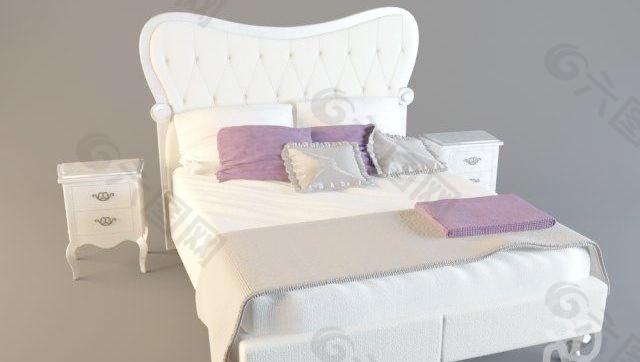 Cantori Hermes alto Bed bedside Rafaello 床和床头柜
