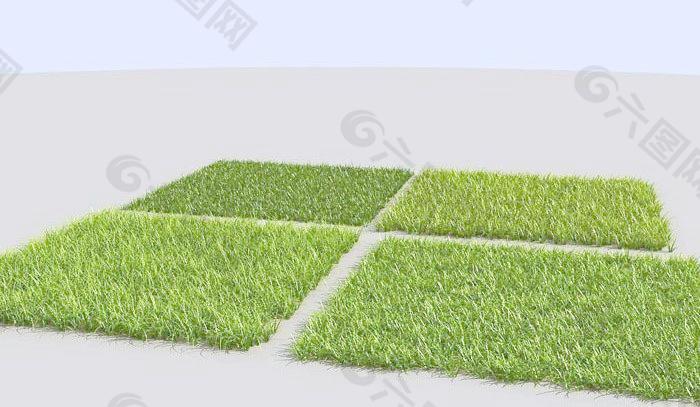 高精细草坪模型 grass 01