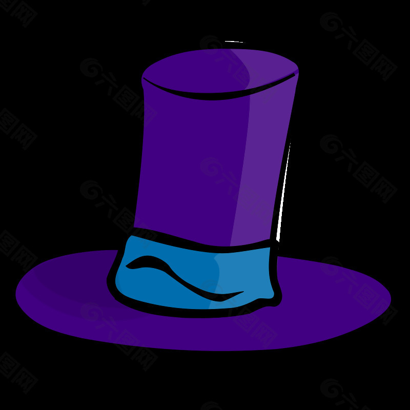 紫色的帽子