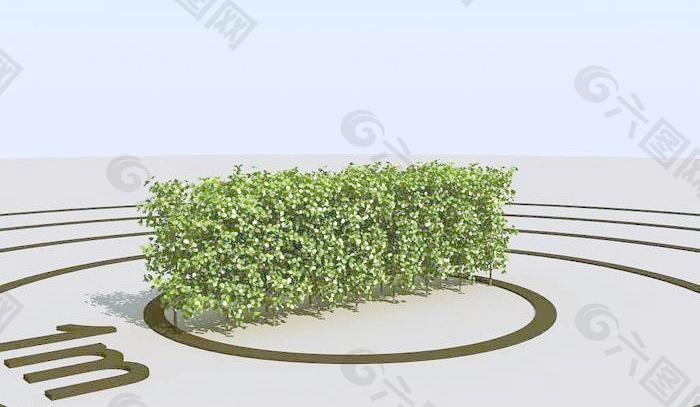 高精细灌木模型 bush 03