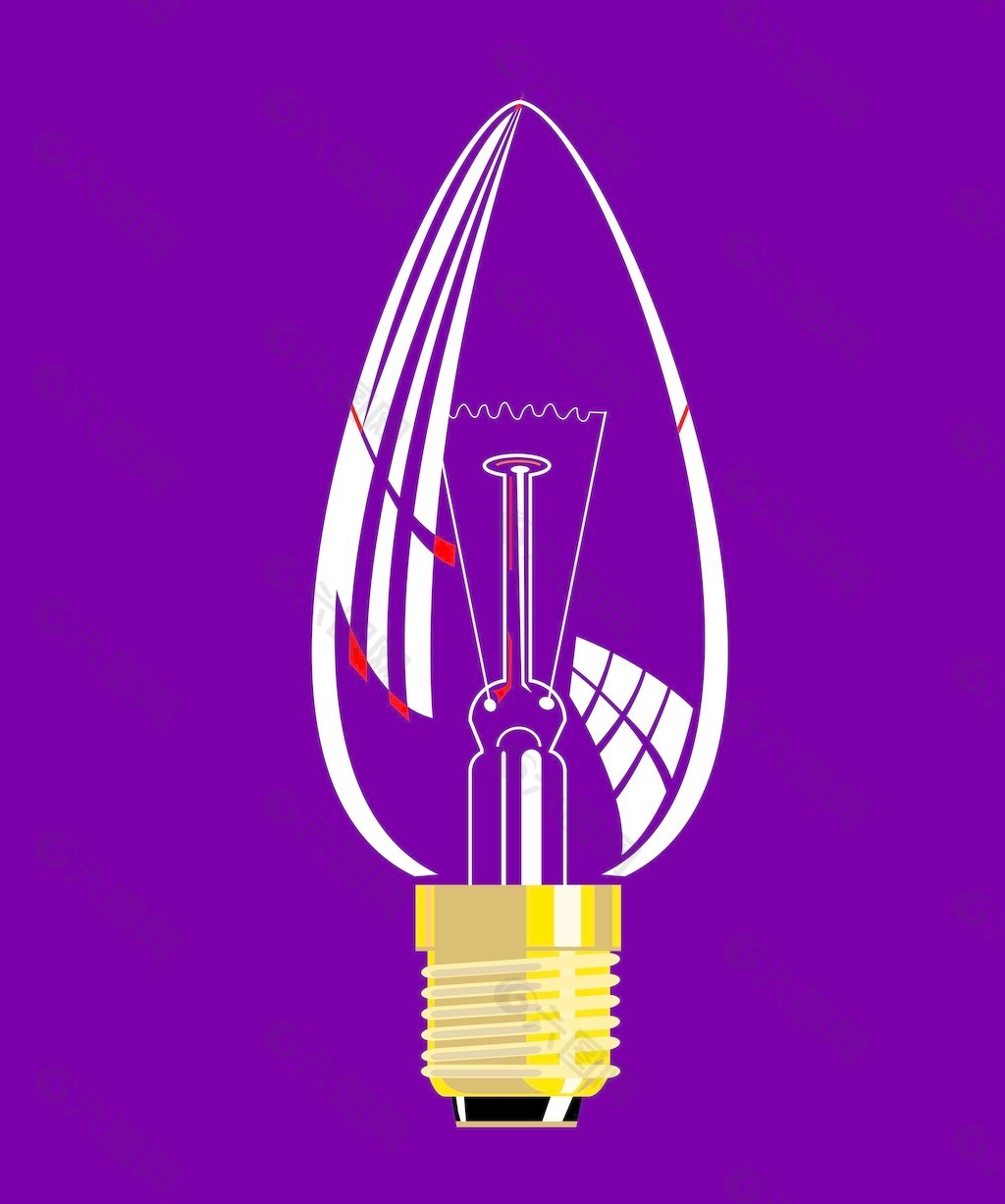 灯泡创意图形设计理念图片