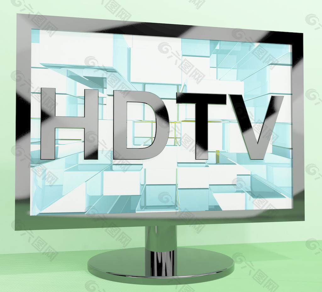HDTV显示器的高清晰度电视或电视