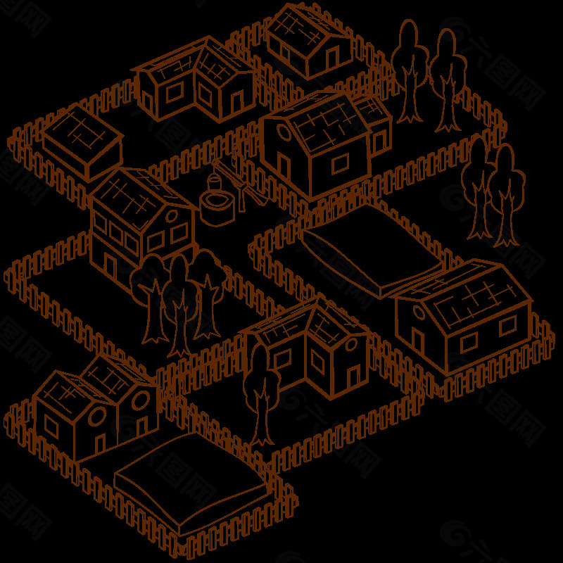 RPG地图符号2村
