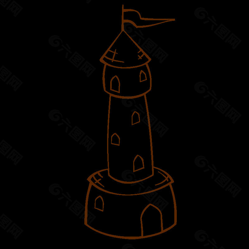 RPG地图符号与标志2圆塔