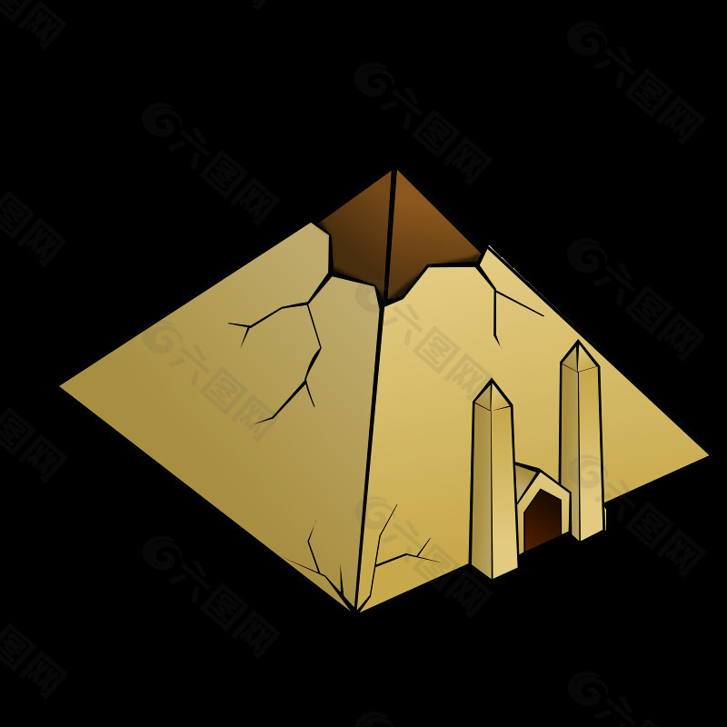 RPG地图符号：金字塔