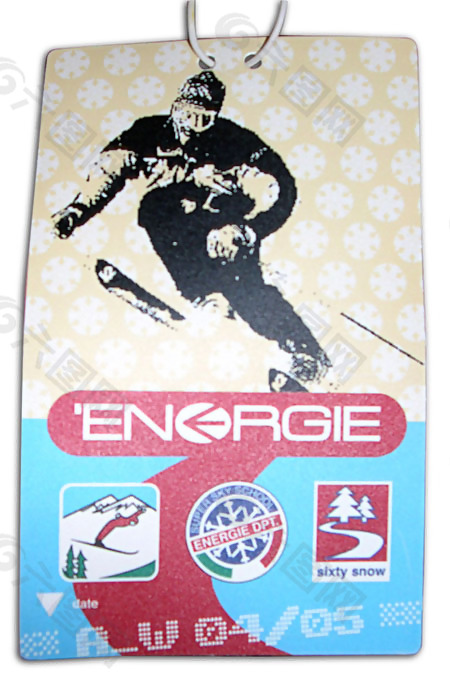 男人 滑雪 英文 标志 雪花 免费素材