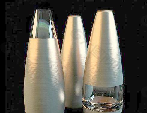 精模的玻璃造型花瓶 vases29