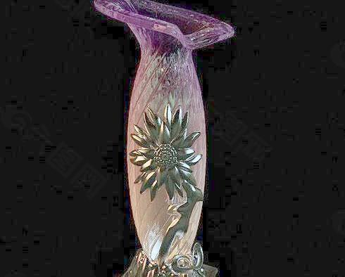 精模玻璃雕花艺术花瓶 vases26