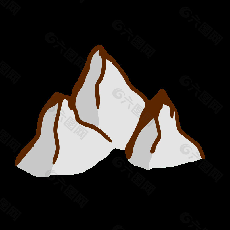 RPG地图符号：山