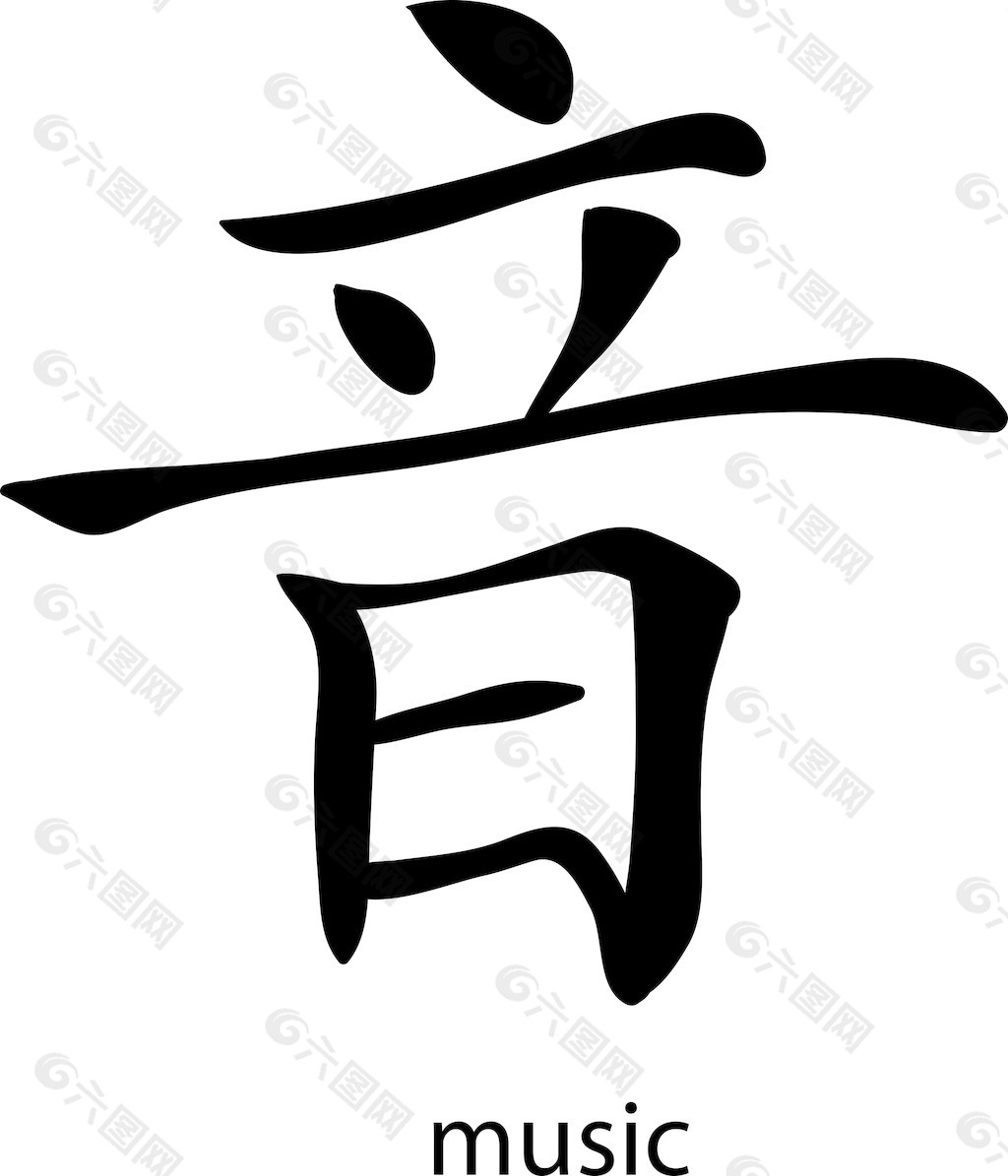 中国的象形文字矢量元素