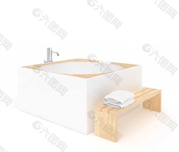 浴缸整体模型049