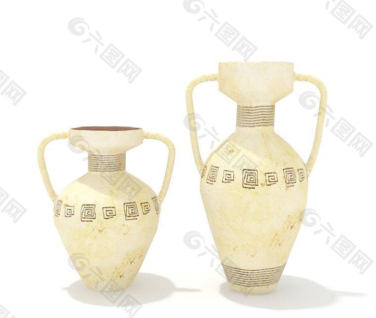 陶瓷花瓶018(带贴图)