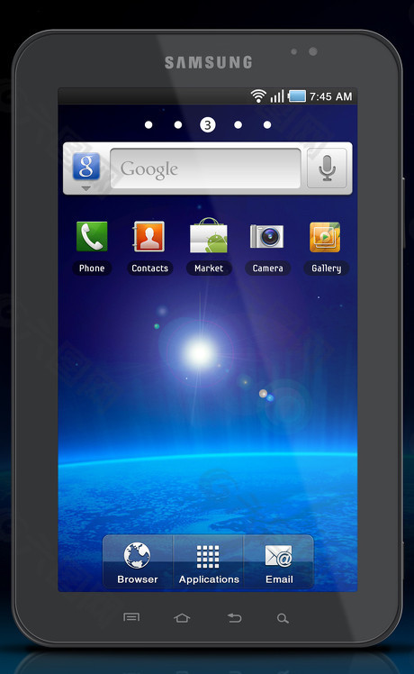三星Galaxy Tab手机效果图