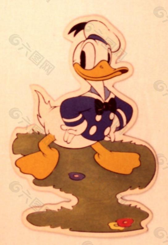 位图 卡通动物 唐老鸭 可爱卡通 色彩 免费素材