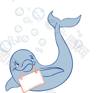 印花矢量图 卡通动物 海狮 包 水底 免费素材