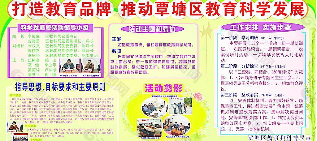 覃塘区教科局主要成绩展示宣传栏图片