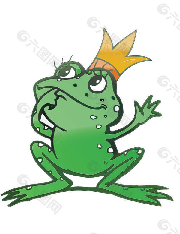 青蛙王子矢量素材