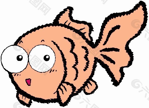 位图 动物 鱼 可爱卡通 色彩 免费素材