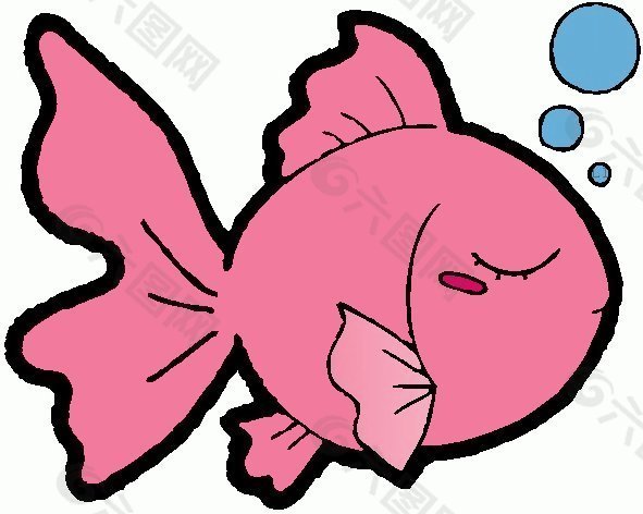 位图 动物 鱼 可爱卡通 色彩 免费素材