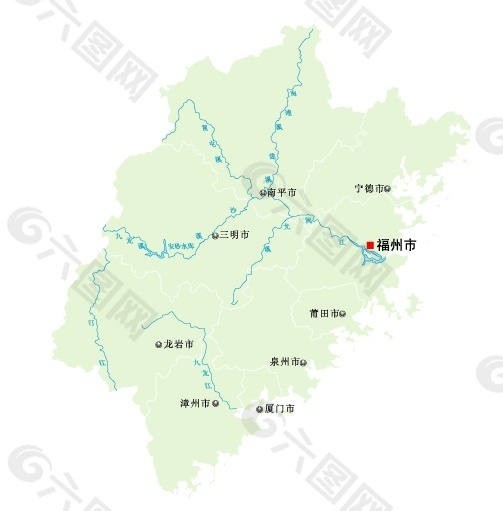 中国福建地图免费下载
