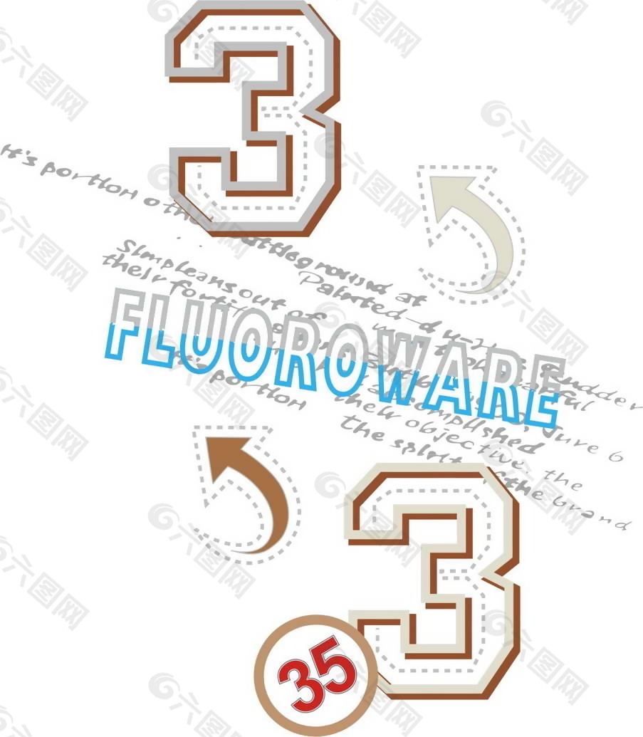 印花矢量图 文字 英文 数字 灰色 免费素材