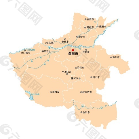 中国河南地图免费下载
