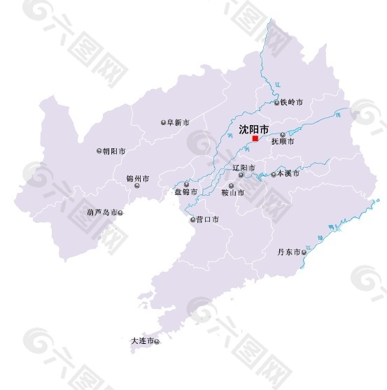 中国辽宁地图免费下载
