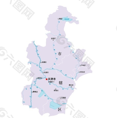 中国天津地图免费下载