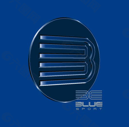 位图 英文 blue sport 蓝色 免费素材