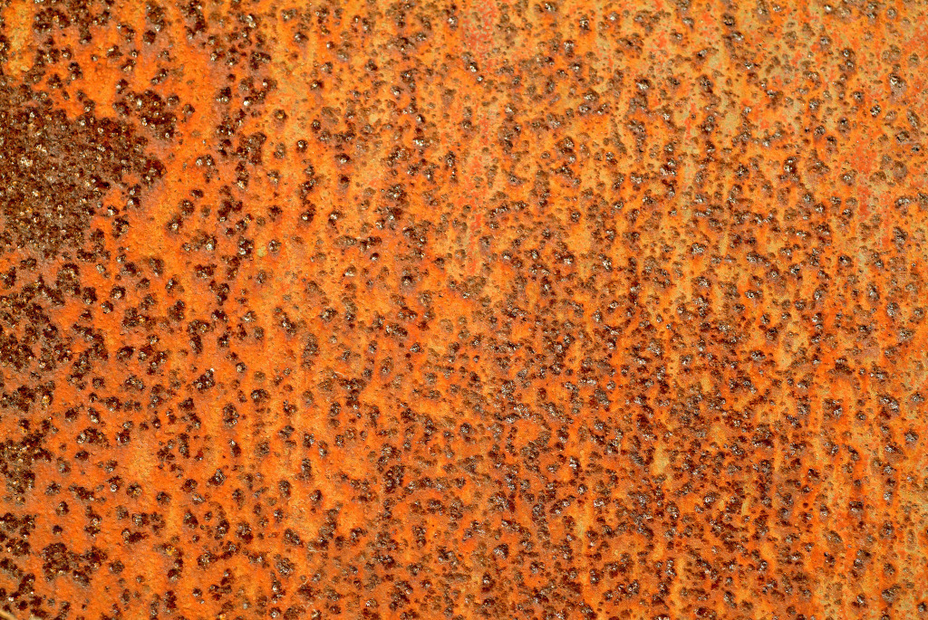 橙黄色铁壁铁锈背景