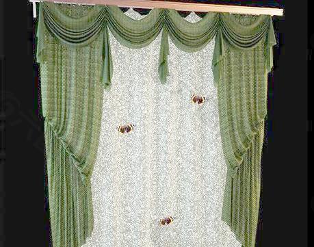 自然清新绿色窗帘 Curtain 16